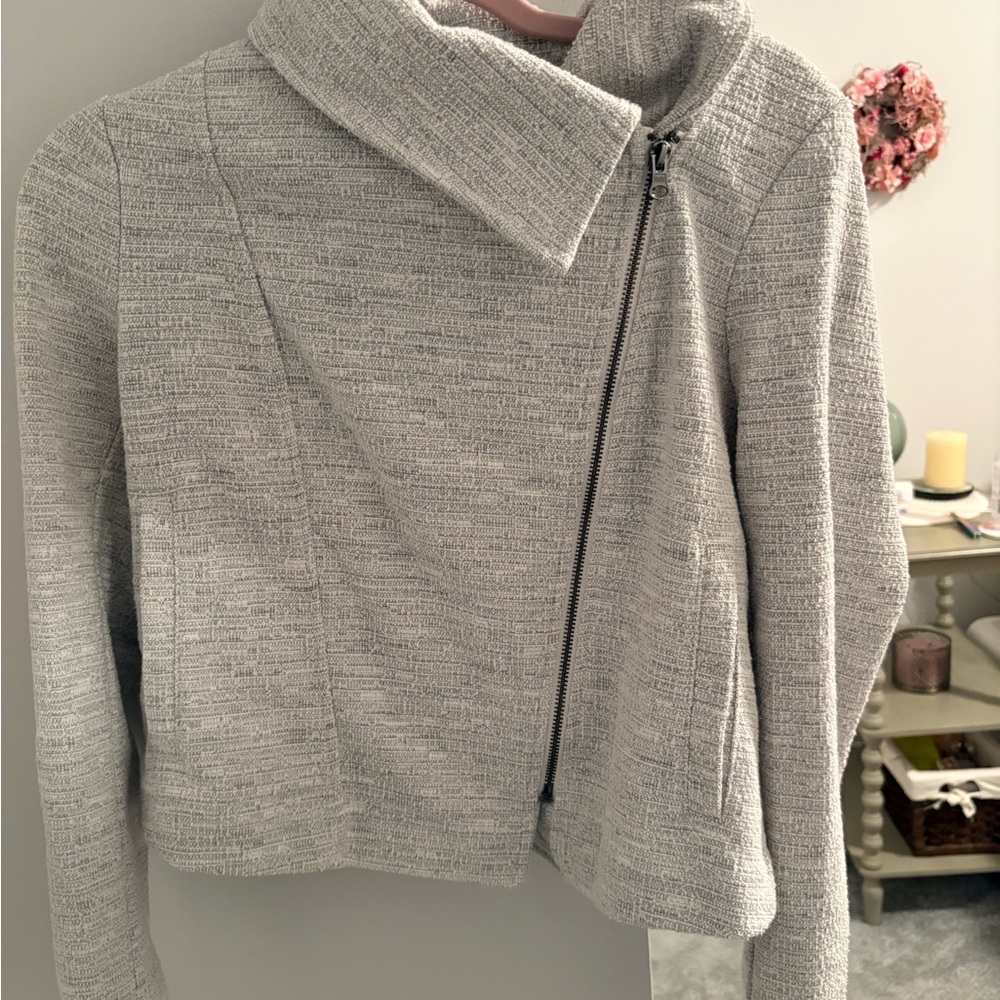 Banana Republic Light Gray Cowl Neck Sweater